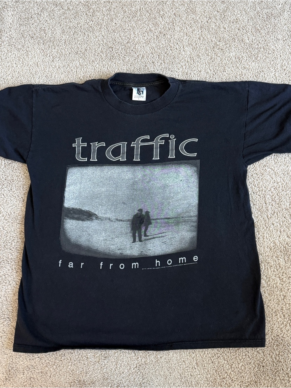 Traffic "Far From Home" Black Graphic Home Art Tee